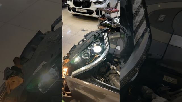 Реставрация фар и замена ДХО на S-class W221 #simoncarshop #w221 #mercedes