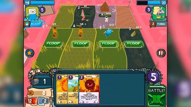 Adventure Time : CARD WARS - Leveling Finn 26 - iOS iPhone iPod iPad Android смотреть онлайн