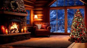 Звук камина для сна ? Нежный звук вьюги для медитации ❄️ Звуки природы или естественный белый шум