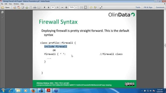 Manage Firewall with Puppet смотреть онлайн