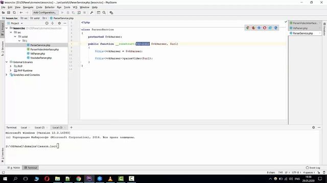 SOLID в PHP - Принцип инверсии зависимостей Dependency Inversion Principle - DIP смотреть онлайн