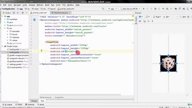 Dice Roll app in Android Studio in just 7 minutes смотреть онлайн