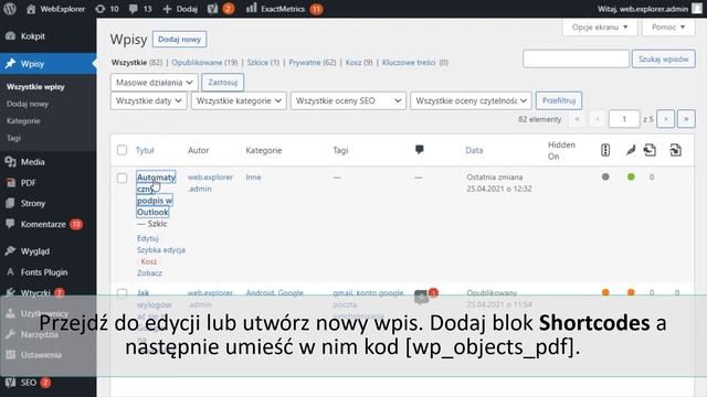 Jak zapisać stronę WordPress jako plik PDF? смотреть онлайн