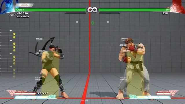 Street Fighter V - Detailed tutorial on how to read hitboxes (Using Frame Trapped V) смотреть онлайн
