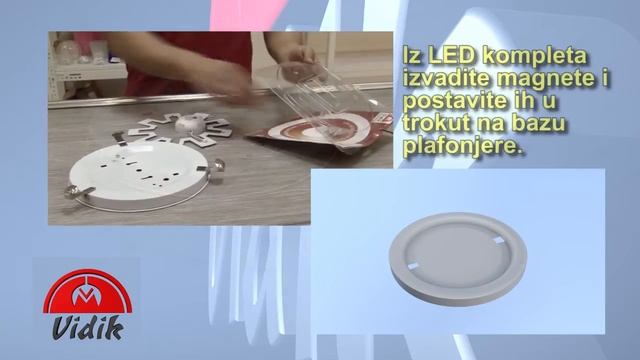 Vidik - Instalacija LED modula na plafonjeru смотреть онлайн