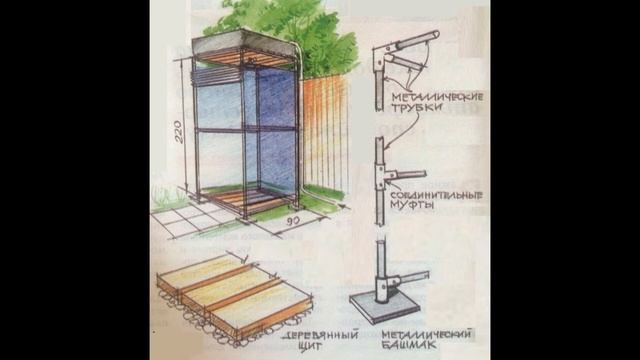 Как смастерить летний душ своими руками для дачи? смотреть онлайн