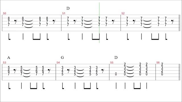 CCR - Bad Moon Rising / Guitar Tab+BackingTrack смотреть онлайн