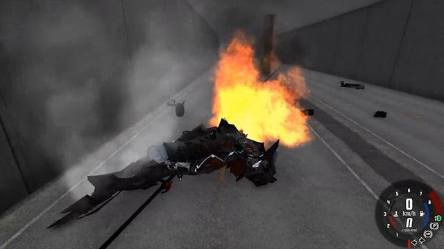 ВЛЕТЕЛ В ПРОБКУ НА СКОРОСТИ 700 КМ/Ч | BeamNG.drive смотреть онлайн