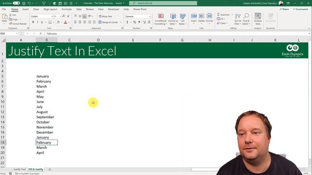 Justify Text In Excel смотреть онлайн