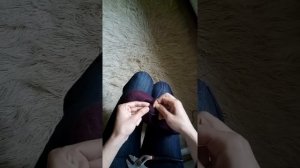 Как укрепить пятку и носок на обуви из шерсти.