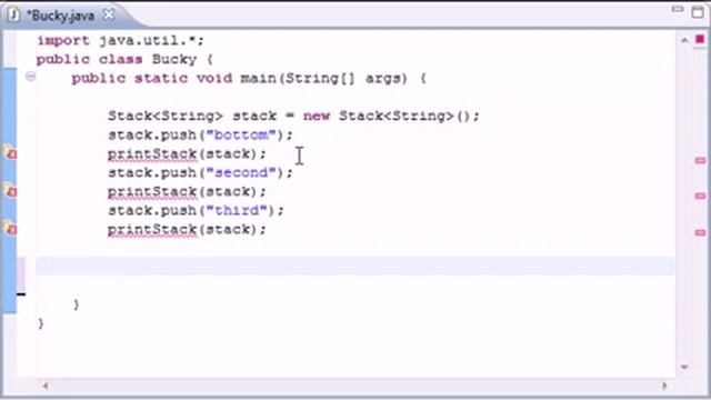 Java Level 2 Tutorial 14 Stacks, push, pop смотреть онлайн