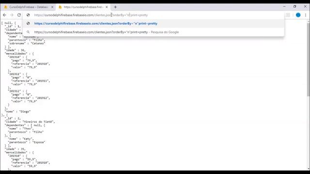 Curso Delphi e Firebase Realtime #5- Filtrando dados com "INDEX" (Módulo 1 - Aula 5) смотреть онлайн
