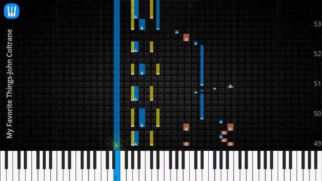 🎹Solo & Chord, My Favorite Things, John Coltrane, Synthesia Piano смотреть онлайн
