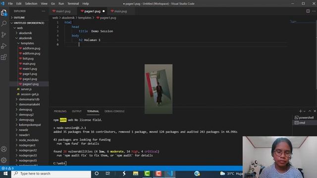 Session dengan Node.js смотреть онлайн