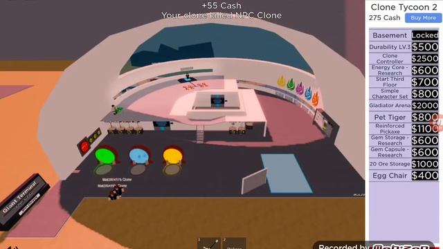 Армия моих клонов в роблокс Tycoon смотреть онлайн