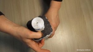 Из обычной бутылки, можно сделать красивый декор. Декор своими руками.