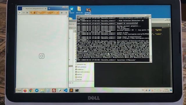 Проверяем бота для инмтаграмм на языке python смотреть онлайн