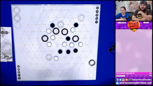 YINSH (Session 3, 2 Players) Live Board Game Session! I Heart Board Games! смотреть онлайн