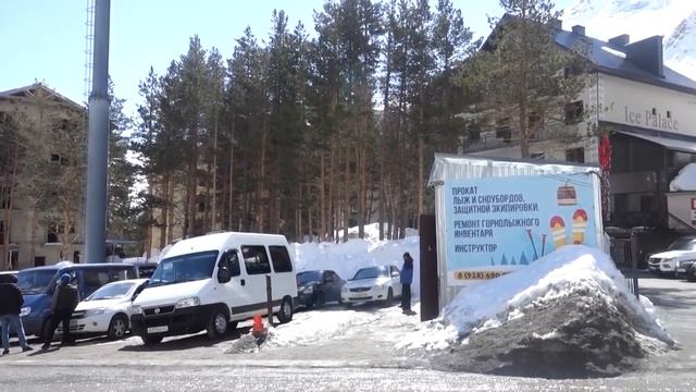 Автопутешествие на ЭЛЬБРУС в апреле месяце. ГОРНОЛЫЖНЫЙ КУРОРТ. смотреть онлайн