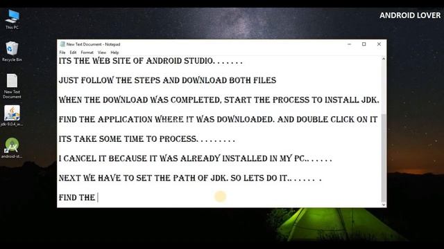 Android Studio And JDK Installation смотреть онлайн