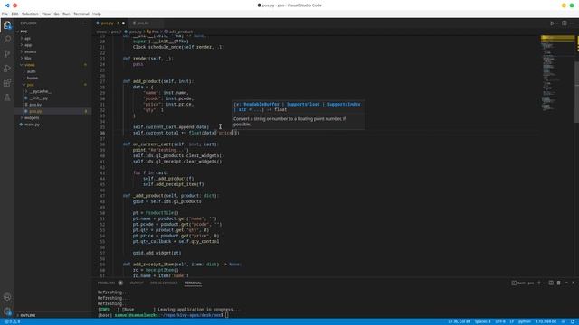 Python/Kivy POS System v2: 18 - POS Screen 13 смотреть онлайн