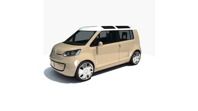 New Volkswagen Up 3D Model смотреть онлайн