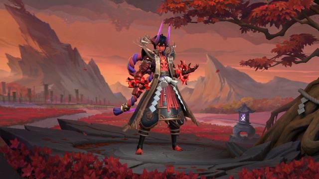 Реплики Дариуса в скине Naraka Flame | Дариус