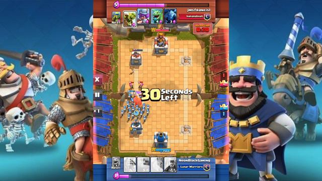 CLASH ROYALE | EPIC CLUTCH BATTLE & TIPS! | Goblin Hut + Tombstone Strategy! | Last Second Win! смотреть онлайн