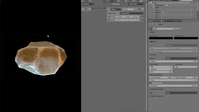 A rock that I made for the BGE (Blender Game Engine) смотреть онлайн