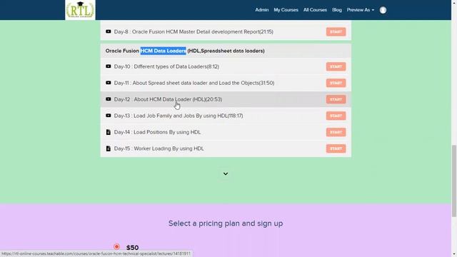 Oracle Fusion Cloud R13 HCM Technical Specialist Self-Paced Course | www.rtlonlinetraining.com смотреть онлайн