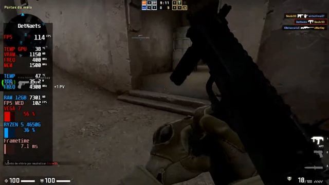 CS GO RYZEN 5 4650G VEGA 7 STOCK смотреть онлайн