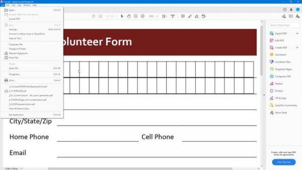Adobe Acrobat Reader Tutorial - Lesson 30 - Shortcut Keys