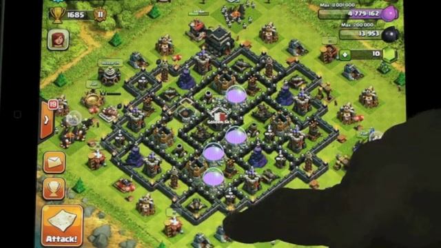 Clash of clans, bit of a chat about may base and lots of max lvl Wizards смотреть онлайн