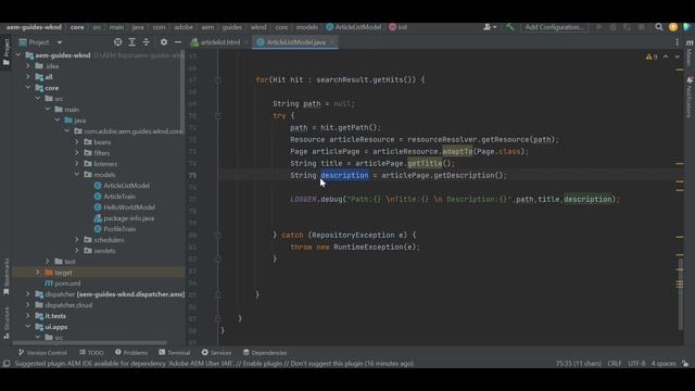 AEM Query Builder & Java Beans смотреть онлайн