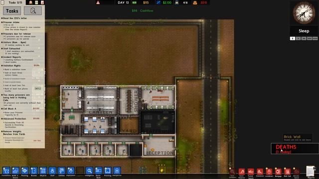 Building A Prison During A Zombie Apocalypse - Prison Architect Undead DLC (Episode 2) смотреть онлайн