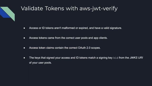 Verify JWT Cognito Token смотреть онлайн