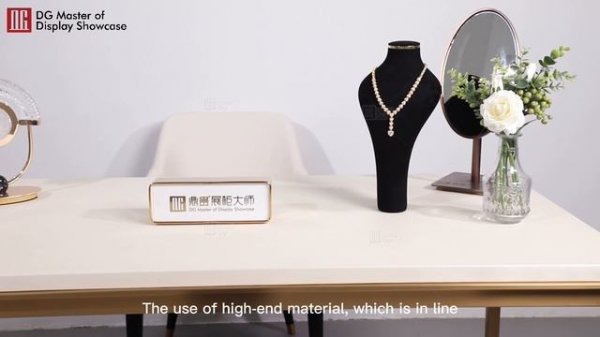 Luxury jewelry experience table from DG display showcase，one table has multi-purpose
