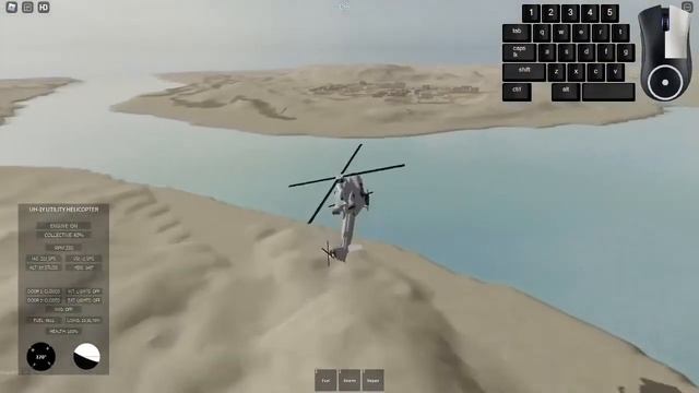 How to fly a helicopter in (Roblox: Helicopter Testing) смотреть онлайн