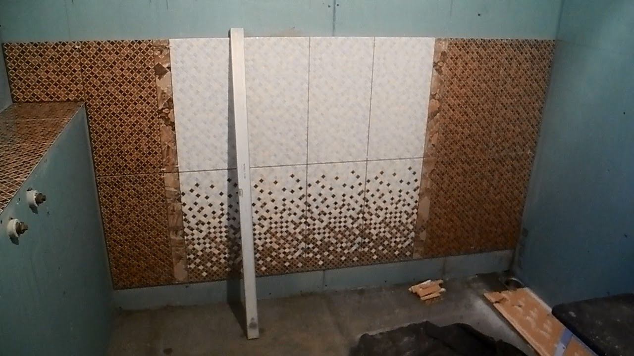 Укладка плитки в душе из гипсокартона ч.2 смотреть онлайн