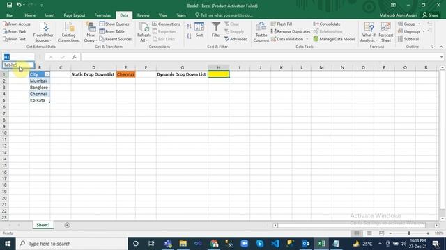 How to Create Static & Dynamic Drop-down list with Excel смотреть онлайн