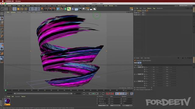 3D Paint Stroke Abstract Art | Cinema 4D and Photoshop Tutorial | FordeeTV смотреть онлайн