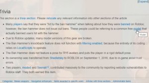 HOW I EARNED THE BAN HAMMER ON ROBLOX