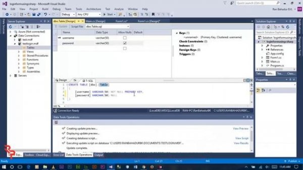 How to Create Login Form in C# with Database in Visual Studio?[With Source Code]