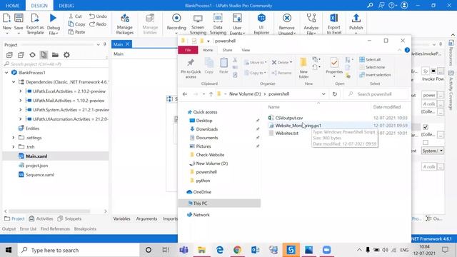 How to monitor Websites’ status/health through PowerShell automation using UiPath tool ! смотреть онлайн