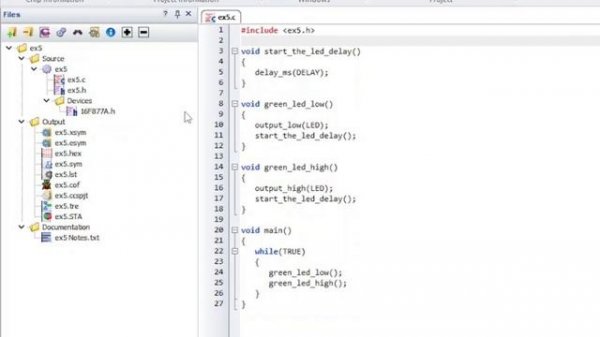 CCS C Compiler IDE Menu: View