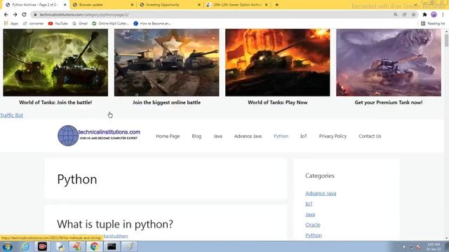 Traversing the tuple in python.Tuple Operations with examples.Python class-34 смотреть онлайн