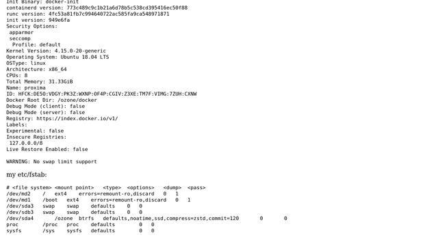 Docker swap support in ubuntu 18.04 смотреть онлайн