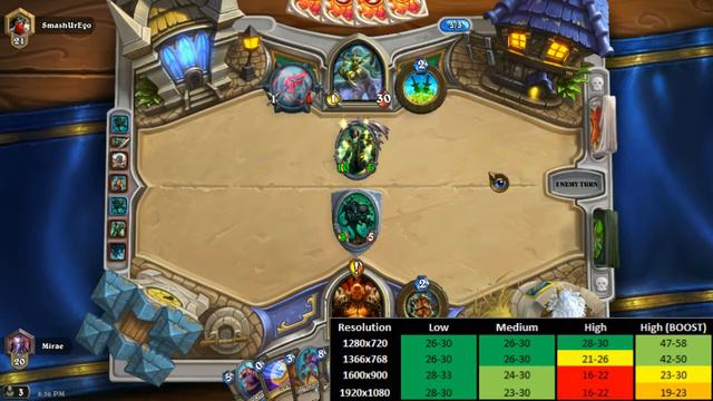 Hearthstone Integrated Graphics Intel HD 520 Performance смотреть онлайн