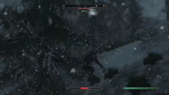 TESV Skyrim Оборотень против Дракона смотреть онлайн