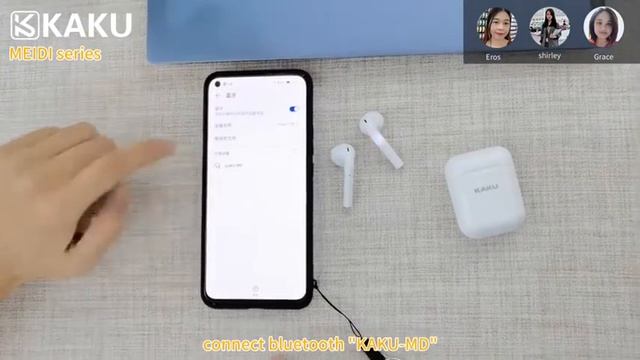 Наушники беспроводные Kaku белые, не является брендом apple смотреть онлайн